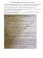 Đề thi thử THPT Quốc gia môn Toán 2015 THPT Quản Bạ