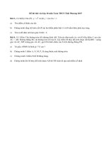 Đề thi thử vào lớp 10 môn Toán năm 2015 THCS Thái Phương