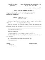 Phiếu yêu cầu nghiệm thu công việc xây dựng