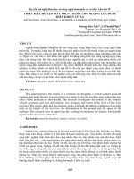 THIẾT kế, CHẾ tạo máy PHUN THUỐC CHO RUỘNG lúa được điều KHIỂN từ XA 