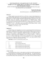 NGHIÊN cứu QUÁ TRÌNH THOÁT ẩm TRONG sấy CHÂN KHÔNG gỗ căm XE (xylia xylocarpa) 