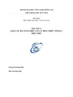 Mạng tính toán  giải bài tập vật lý điện 1 chiều