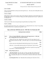 Đề thi thử THPTQG môn Sử - THPT Bắc Yên Thành năm 2015