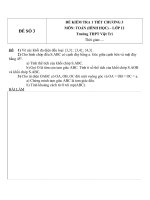 Đề kiểm tra 1 tiết môn toán lớp 12 chương 3 đề số 203 