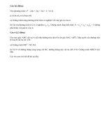 Đề thi học kì 2 môn Toán lớp 9 quận Tân Phú năm 2015