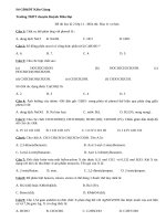 Đề thi học kì 2 lớp 11 môn Hóa - THPT chuyên Huỳnh Mẫn Đạt năm 2015