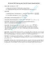 Đề thi thử THPTQG môn Toán 2015 chuyên Nguyễn Huệ lần 3