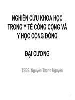 NGHIÊN cứu KHOA học TRONG y tế CÔNG CỘNG và y học CỘNG ĐỒNG