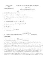 Đề thi thử THPT quốc gia môn Toán - THPT Đồng Gia năm 2015