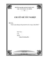 KHÓA LUẬN TỐTNGHIỆP  một số giải pháp gia tăng doanh thu cho công ty thép hd