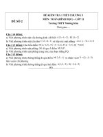 Đề kiểm tra 1 tiết môn toán lớp 12 chương 3 đề số 174 