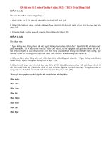 Đề thi học kì 2 lớp 8 môn Văn 2015 Phòng GD Hà Đông