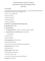 Cấu trúc đề thi môn Toán vào lớp 10 Nam Định 2015