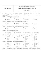 Đề kiểm tra 1 tiết môn toán lớp 12 phần giải tích chương 3  đề số 155 