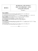 Đề kiểm tra 1 tiết môn toán lớp 12 chương 3 đề số 173 