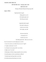 Đề thi thử THPTQG môn Văn - THPT Đông Hà năm 2015