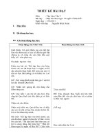 Thiết kế bài dạy môn Tập làm văn lớp 2: Đáp lời khen ngợi. Tả ngắn về Bác Hồ.