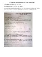 Đề thi thử THPT Quốc gia môn Toán 2015 THPT Hai Bà Trưng