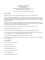 Đề thi học kì 2 lớp 10 môn Văn năm 2015 tỉnh Vũng Tàu