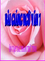 Bài giảng ngữ văn 7 bài 16 ôn tập tác phẩm trữ tình 12 