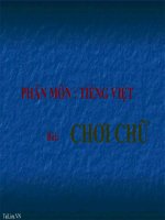 Bài giảng ngữ văn 7 bài 14 chơi chữ 7 