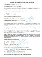 Đề thi THPT Quốc gia môn Toán THPT Đa Phúc năm 2015