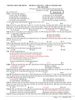 20 đề thi thử THPT quốc gia môn hóa học  năm 2016