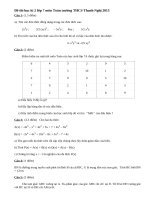 Đề thi học kì 2 lớp 7 môn Toán năm 2015 - THCS Thanh Nghị