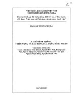 Cơ sở hình thành, triển vọng và tác động của cộng đồng ASEAN 