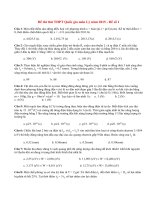 Đề thi thử THPT Quốc gia môn Lý năm 2015 - Đề số 1