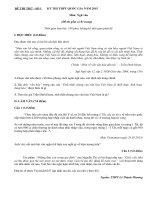 Đề thi thử THPT quốc gia môn Văn THPT Lê Thành Phương  2015