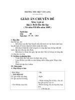 Giáo án chuyên đề môn Lịch sử lớp 4.