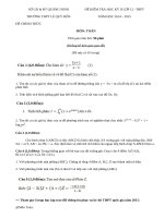 Đề thi học kì 2 lớp 12 môn Toán 2015 THPT Lê Quý Đôn