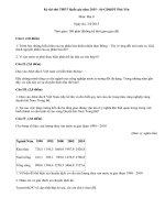 Đề thi thử THPT Quốc gia môn Địa năm 2015 tỉnh Phú Yên