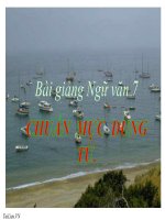 Bài giảng ngữ văn 7 bài 14 chuẩn mực sử dụng từ 