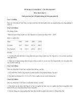 Đề thi học kì 2 lớp 12 môn Địa lý năm 2015 Cần Thơ