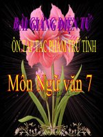 Bài giảng ngữ văn 7 bài 16 ôn tập tác phẩm trữ tình 5 