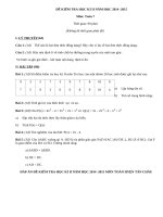 Đề thi học kì 2 lớp 7 môn Toán Tân Châu 2015
