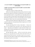 LÝ LUẬN VỀ KHIẾU NẠI HÀNH CHÍNH VÀ GIẢI QUYẾT KHIẾU NẠI HÀNH CHÍNH