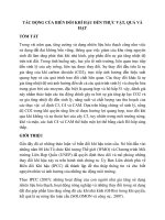 TÁC ĐỘNG của BIẾN đổi KHÍ hậu đến THỰC vật