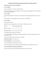 Đề thi thử THPT Quốc gia môn Địa năm 2015 THPT Kim Thành