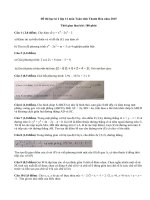 Đề thi học kì 2 lớp 12 môn Toán tỉnh Thanh Hóa năm 2015