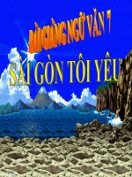 Bài giảng ngữ văn 7 bài 15 sài gòn tôi yêu 3 