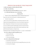 Đề thi học kì 2 lớp 2 môn tiếng Việt năm 2015 TH Tường Sơn