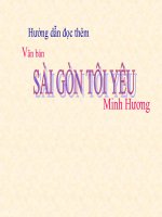 Bài giảng ngữ văn 7 bài 15 sài gòn tôi yêu 4 