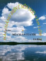 Bài giảng ngữ văn 7 bài 15 mùa xuân của tôi 12 