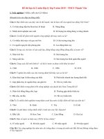 Đề thi học kì 2 lớp 9 môn Địa năm 2015 THCS Thanh Văn