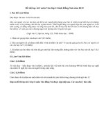 Đề thi học kì 2 lớp 12 môn Văn năm 2015 Đồng Nai