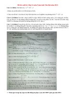 Đề thi học kì 2 lớp 12 môn Toán tỉnh Yên Bái năm 2015