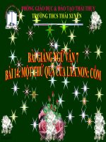 Bài giảng ngữ văn 7 bài 14 một thứ quà của lúa non cốm 13 